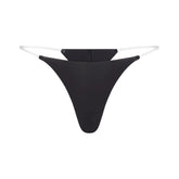 INVISIBLE CLEAR STRAP STRING THONG | ONYX