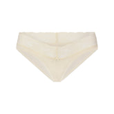 LIGHTWEIGHT COTTON WIDE LACE BRIEF | BUTTER TONAL