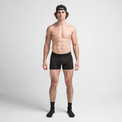SKIMS COTTON MENS 3" BOXER BRIEF | ONYX