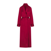 WOVEN SHINE LONG ROBE | BRICK