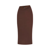 VETTESE X SKIMS SHEER MODAL MIDI SKIRT | COCOA
