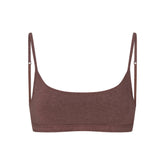 EVERYDAY COTTON SCOOP BRALETTE | COCOA HEATHER