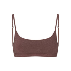 EVERYDAY COTTON SCOOP BRALETTE | COCOA HEATHER