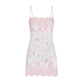 LIGHTWEIGHT SATIN MINI SLIP DRESS | SNOW ESSENTIALS BAG