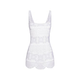 SWIM COVER-UPS CROCHET MINI TANK DRESS | SNOW
