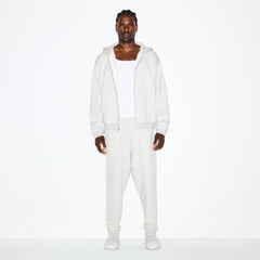FLEECE LOUNGE MENS TAPERED JOGGER | LIGHT HEATHER GREY