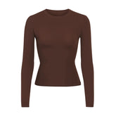 FITS EVERYBODY LONG SLEEVE T-SHIRT | COCOA
