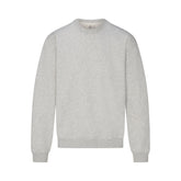 FLEECE LOUNGE MENS RELAXED HIGH CREWNECK | LIGHT HEATHER GREY