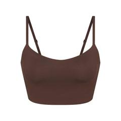 NikeSKIMS MATTE CAMI BRA TOP | DARK SEPIA