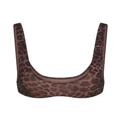 FITS EVERYBODY MICRO SCOOP BRALETTE | UMBER LEOPARD PRINT