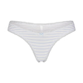 LIGHTWEIGHT COTTON LACE THONG | AIRSPACE LAGUNA STRIPE