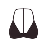 NikeSKIMS STUDIO STRETCH T-BACK TRIANGLE BRA | DARK ROAST