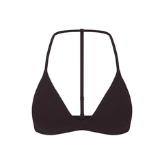 NikeSKIMS STUDIO STRETCH T-BACK TRIANGLE BRA | DARK ROAST