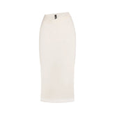 VETTESE X SKIMS SHEER MODAL MIDI SKIRT | ECRU