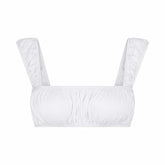 POPLIN APPAREL BRALETTE | SNOW