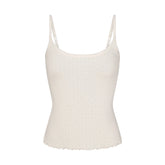HEAVY POINTELLE CAMI | MARBLE