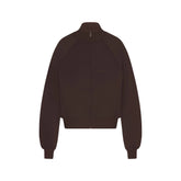 NikeSKIMS MATTE TRICOT TRACK JACKET | DARK ROAST