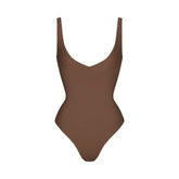 SKIMS BODY UNLINED PLUNGE THONG BODYSUIT | JASPER