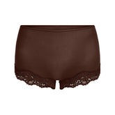FITS EVERYBODY LACE BOY SHORT | ESPRESSO