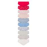 LIGHTWEIGHT COTTON RUCHED BACK HIPSTER 10-PACK | DAINTY FLORAL MULTI