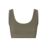NikeSKIMS RIBBED SEAMLESS SCOOP BRA | DUSTY OAKMOSS