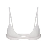 EVERYDAY COTTON TRIANGLE BRALETTE | SNOW