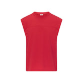 HEAVYWEIGHT COTTON MENS CROPPED MUSCLE TANK | WASHED RED