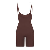 SEAMLESS SCULPT BUTT LIFTING OPEN BUST BODYSUIT | COCOA