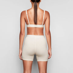 COTTON RIB BOXER | BONE