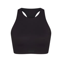 NikeSKIMS MATTE HIGH NECK BRA | OBSIDIAN