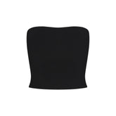 REFINED KNIT TUBE TOP | OBSIDIAN