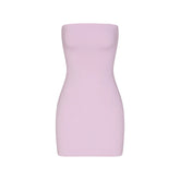COTTON JERSEY MINI TUBE DRESS | SUGAR PLUM