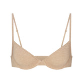EVERYDAY COTTON UNLINED DEMI BRA | CLAY HEATHER