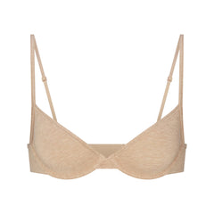 EVERYDAY COTTON UNLINED DEMI BRA | CLAY HEATHER