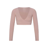 NikeSKIMS MATTE WRAP LONG SLEEVE CROPPED TOP | HIMALAYAN