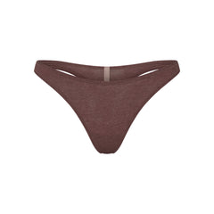 EVERYDAY COTTON THONG | COCOA HEATHER