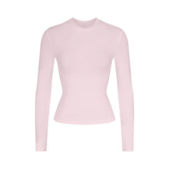 COTTON JERSEY LONG SLEEVE T-SHIRT | CHERRY BLOSSOM