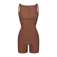 SKIMS BODY CORE SCULPT BACK SMOOTHING OPEN BUST MID THIGH BODYSUIT | JASPER