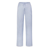 WOVEN SHINE LACE PANT | PERIWINKLE WIDE STRIPE