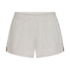 COTTON JERSEY LOOSE SHORT | LIGHT HEATHER GREY