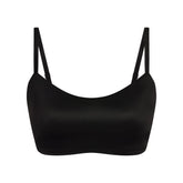 NikeSKIMS SATIN SHINE SCOOP CAMI BRA | OBSIDIAN