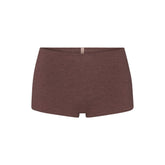 EVERYDAY COTTON BOY SHORT | COCOA HEATHER