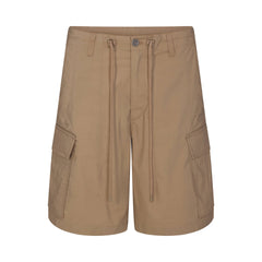WOVEN COTTON OVERSIZED CARGO SHORT | DESERT