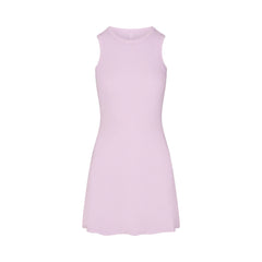COTTON RIB TANK DRESS | SUGAR PLUM