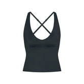 NikeSKIMS SHINE V-NECK TANK | DARK TEAL