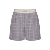COTTON POPLIN MENS LOGO BAND BOXER | FULL MOON CHECK