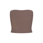 REFINED KNIT TUBE TOP | AMETHYST