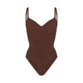 SEAMLESS SCULPT BRIEF BODYSUIT | COCOA