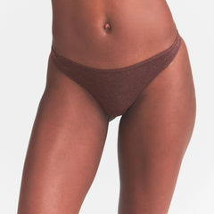 EVERYDAY COTTON THONG | COCOA HEATHER