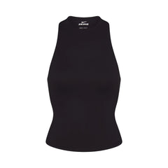 NikeSKIMS MATTE MOCK NECK RACER TANK | OBSIDIAN